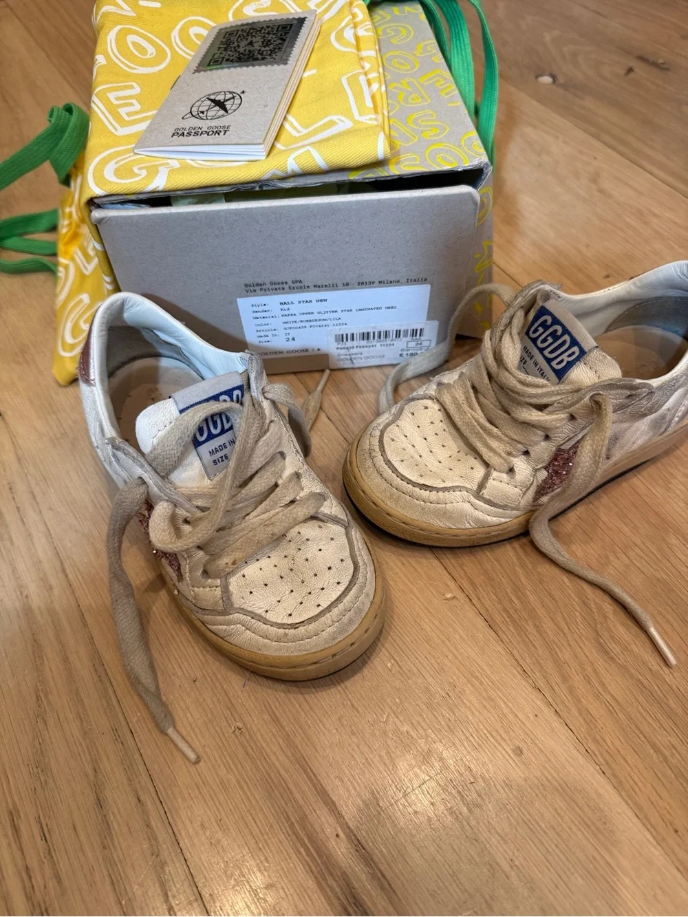 Golden Goose Ball Star Youth size 24 - Picture 2 of 6